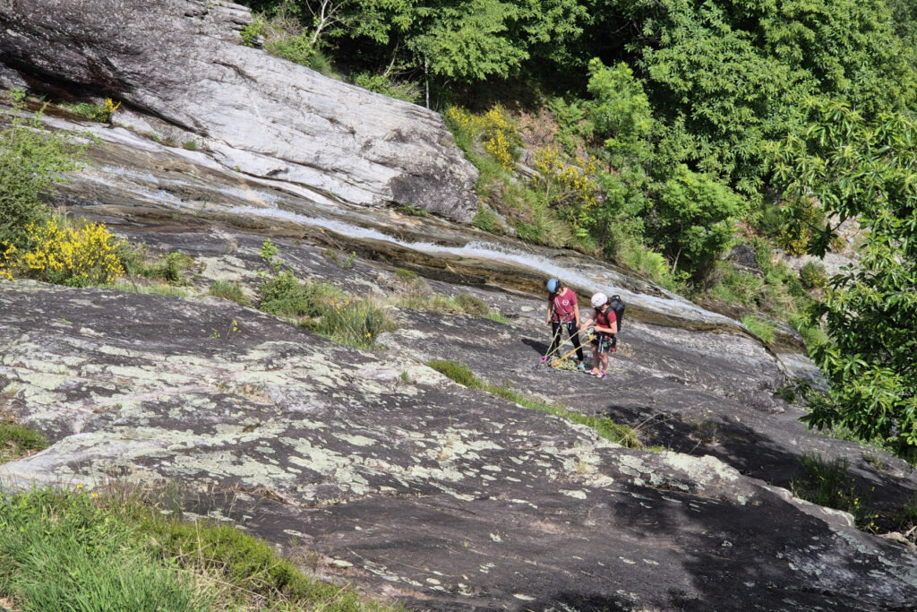 Sportklettern in Chiavenna (Italien)