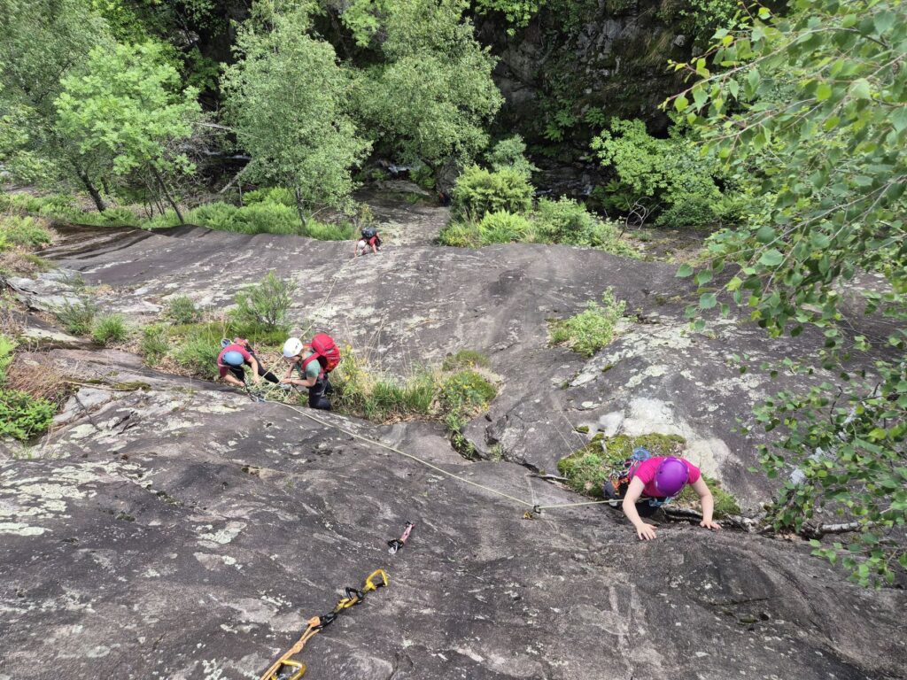 Sportklettern in Chiavenna (Italien)