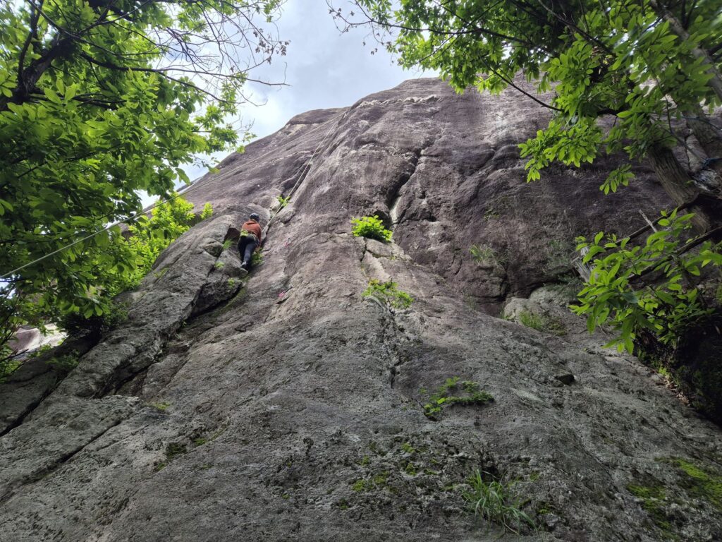 Sportklettern in Chiavenna (Italien)